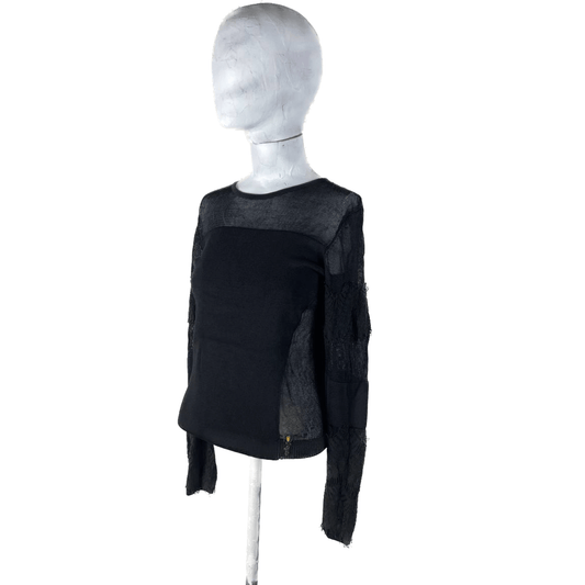 Miss Sixty - Distressed Sleeve Top